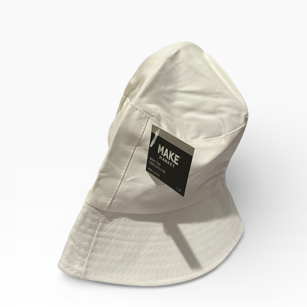 NWT White USA Bucket Hat - Picture 5 of 5